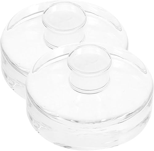 PRETYZOOM 2 piezas de pesos de vidrio fermentado, peso de chucrut, tarro de vidrio de 1 galón, frascos de fermentación de pepinillos, fermentadores