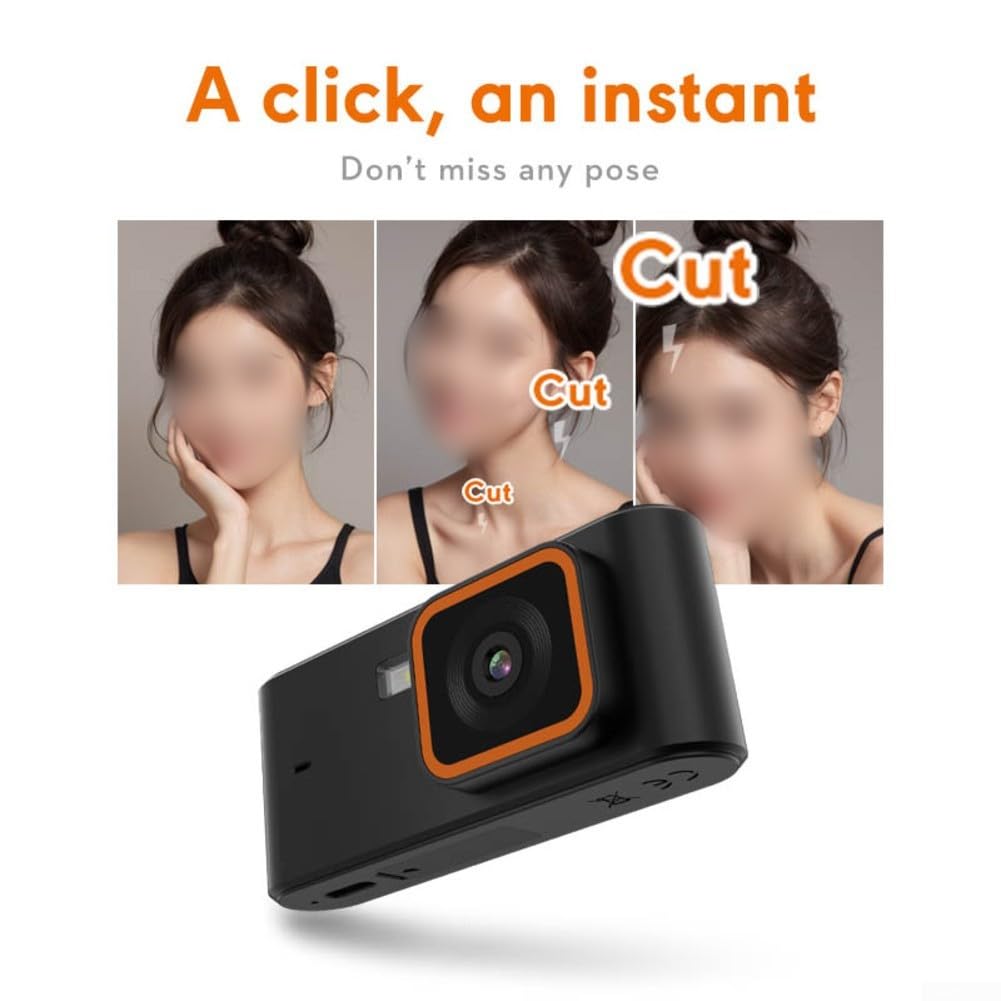 per mini fotocamera digitale 1080P, retro portatile HD 12 MP, Vlog per videocamera per studenti, fotografia di viaggio, fotocamera tascabile (nero)