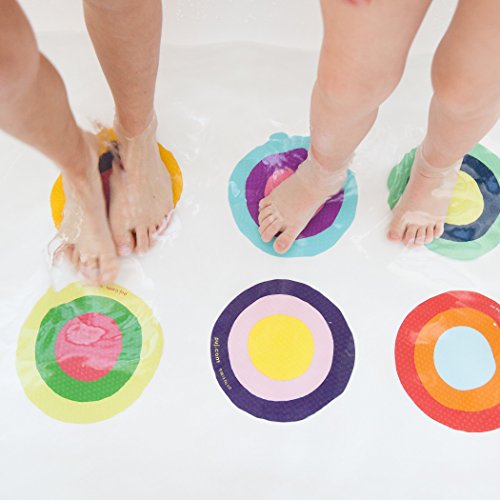 Puj Grippy Non-Slip Bath Safety Adhesive mats, Bath or Shower Treads, Non-Toxic, No