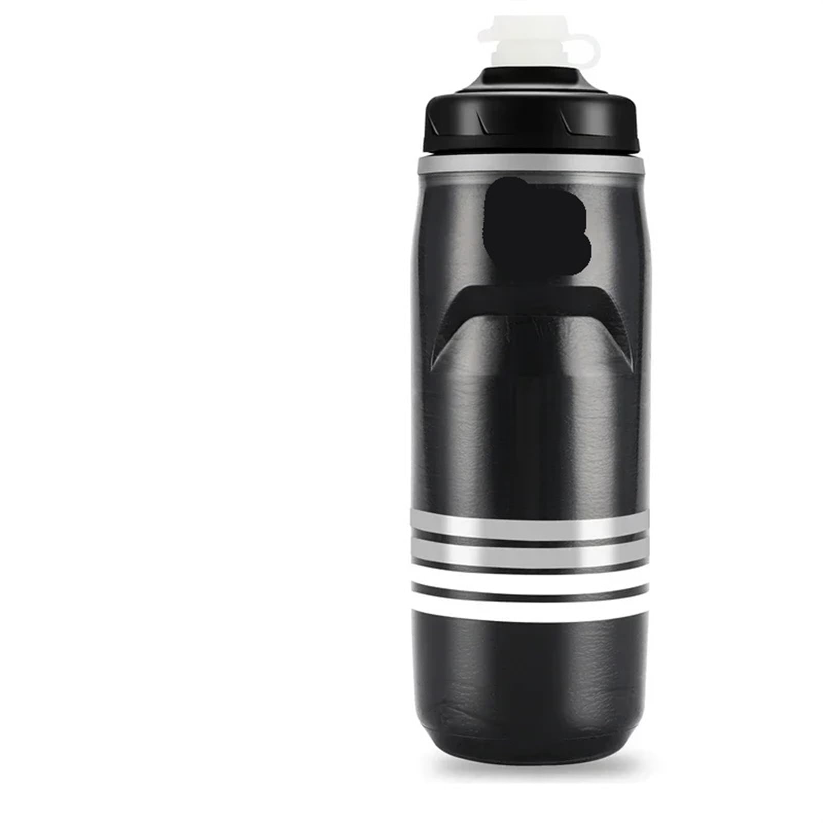 QuxetlRyz Sports Water Bottle Cycling Cold Water Insulated Bottle Portable Gym Kettle Bike(Striped Black)