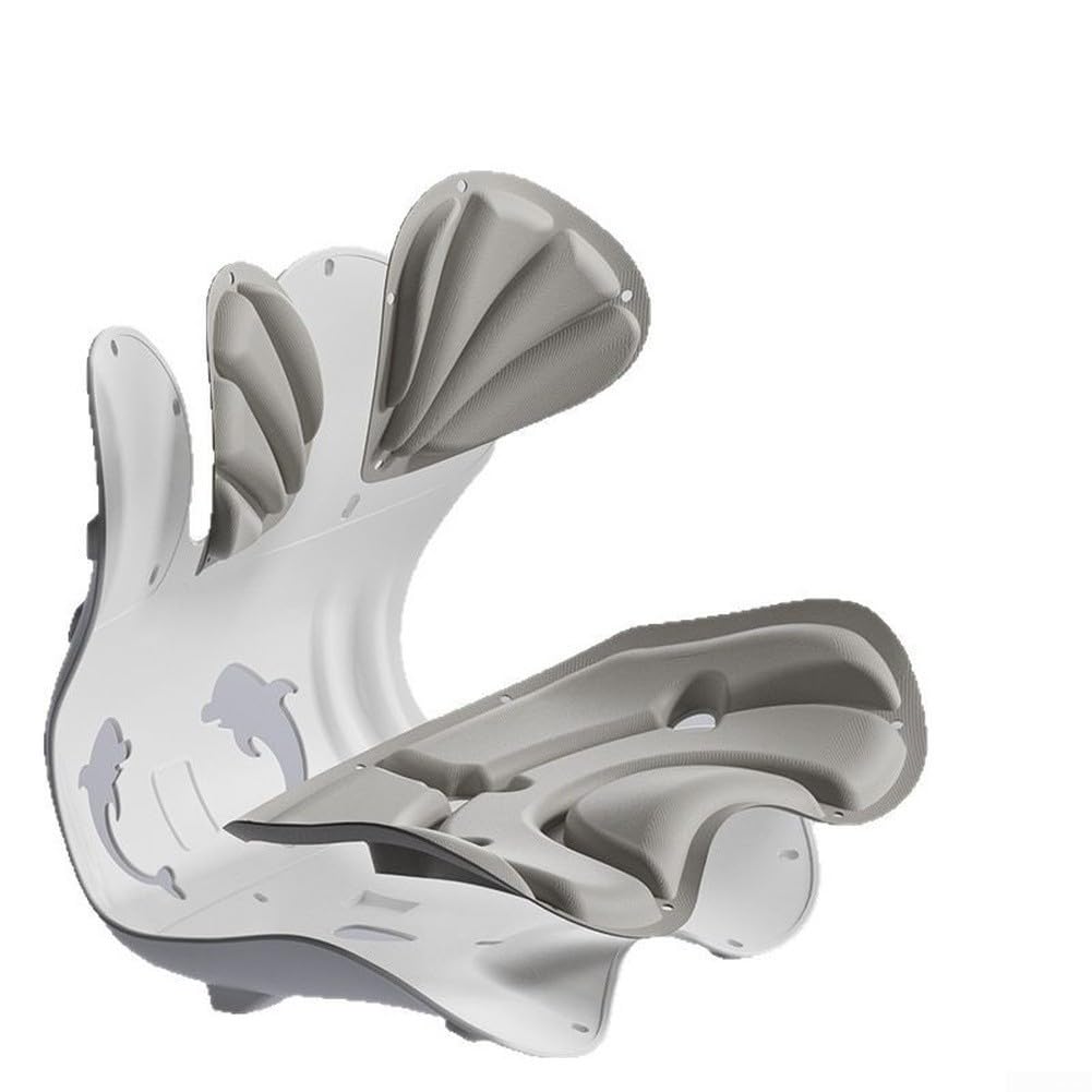 Cuscino di supporto lombare in memory foam, ergonomico, con design a 4 zone, sfoderabile e lavabile, per sedia da ufficio, auto, casa, postura ortopedica (nero)