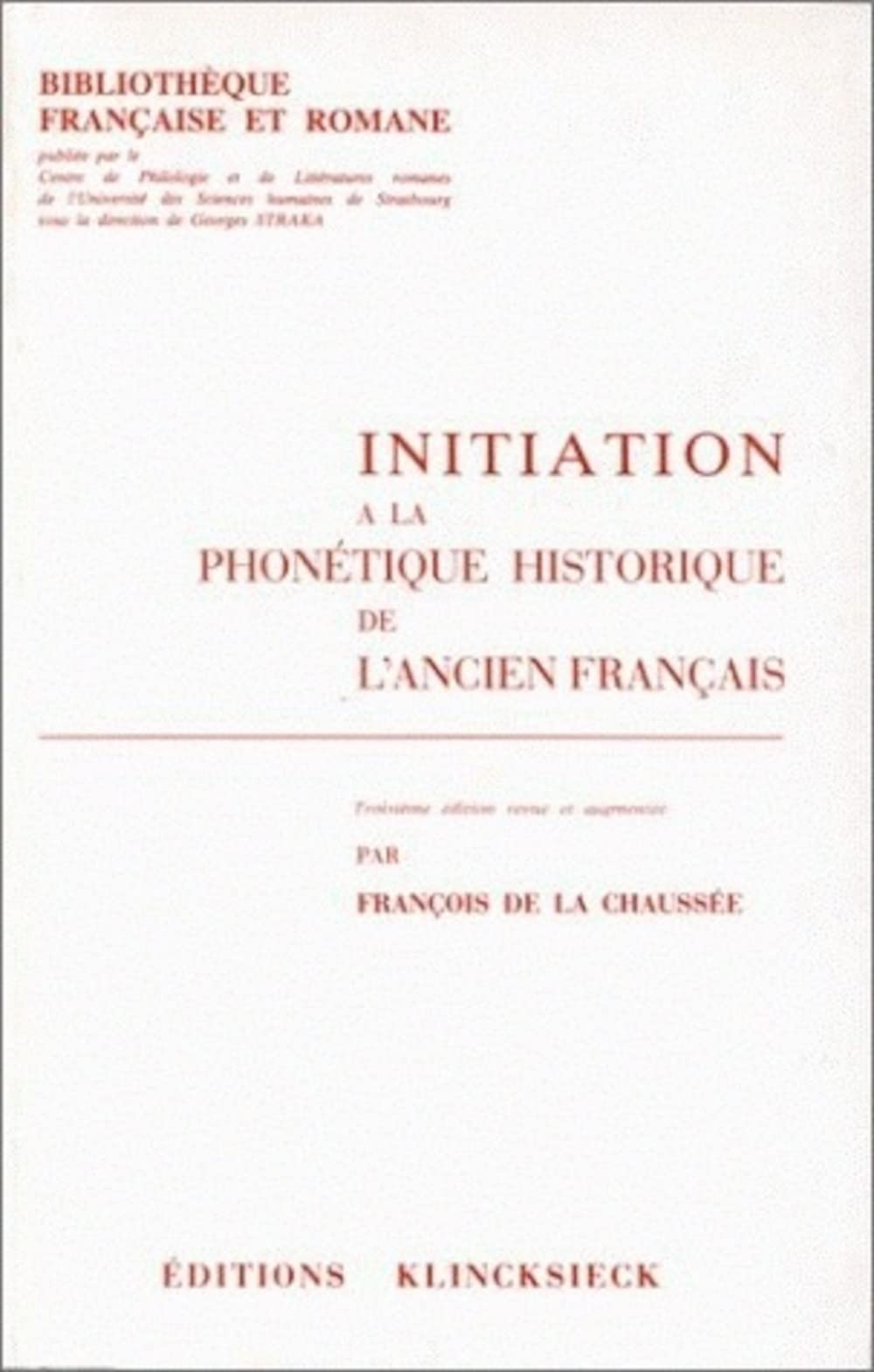 Introduction à l&#39;ancien français Lexique de l'ancien français (Ancienne langue française du