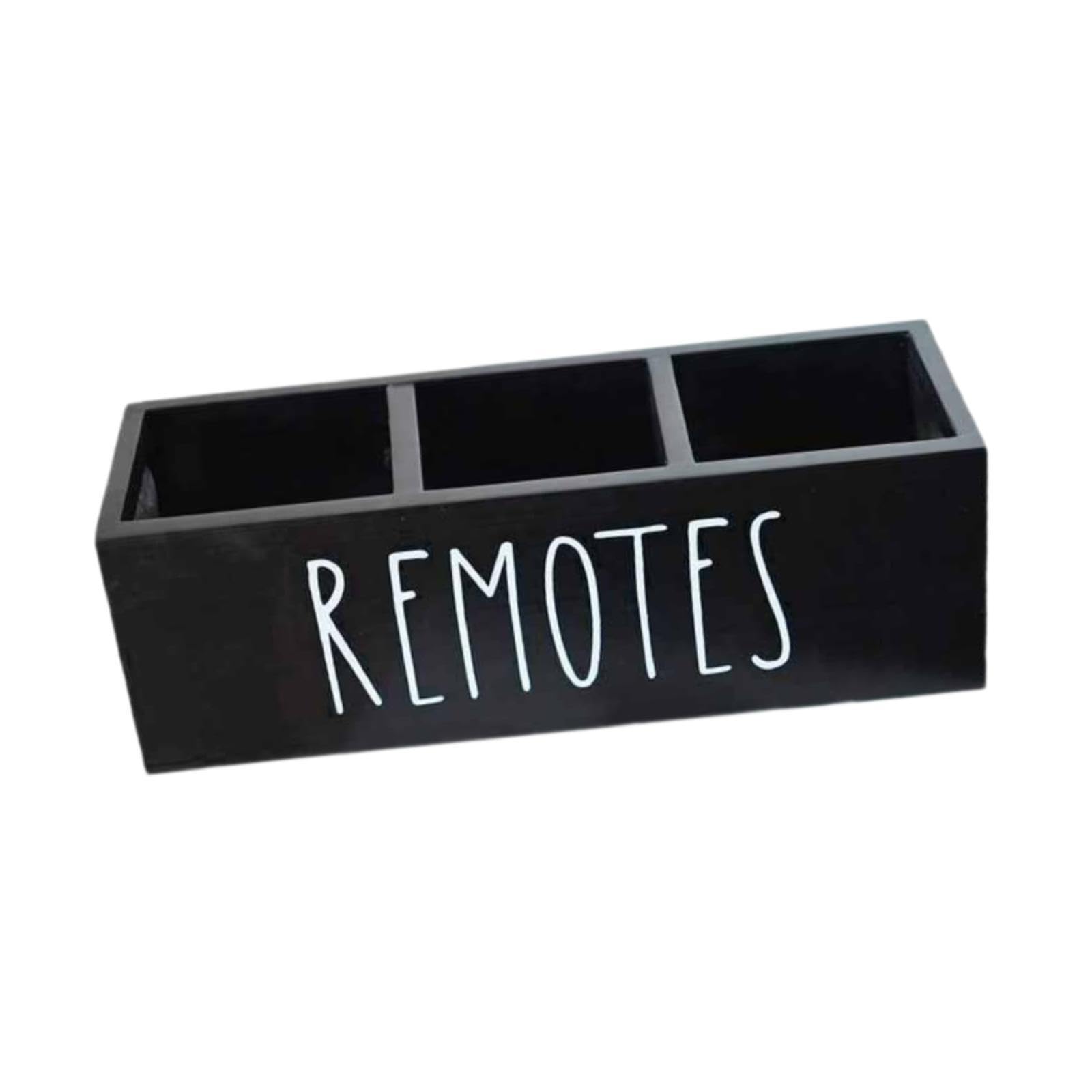 YIXANNX Wooden Remote Control Organizer Box Decluttering Small Items Including Pens Pencils Media In Living Space Wooden Storage Box Organizing Pens Pencils