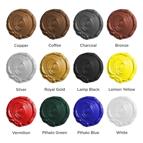 Image of BLUEBIRD 12-Pack Fabric Paint, 3.4 Fl Oz each, Permanent Fabric Paints for Clothes, Furniture Upholstery