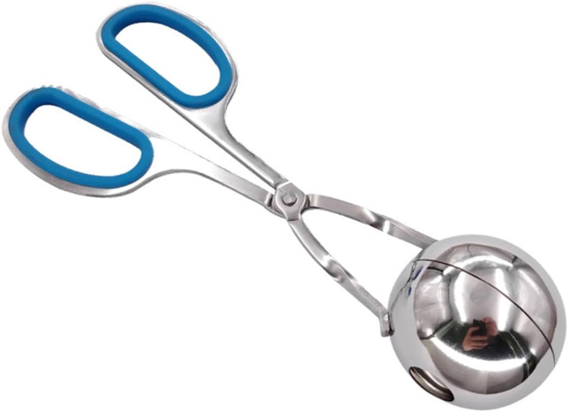 Unomor 3pcs Stainless Steel Meatball Maker Spoon Meatball Scoop Kitchen Gadget Diy Meat Ball Maker