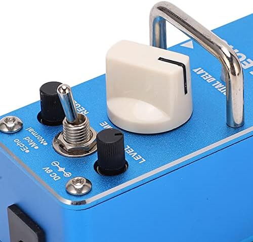 Eujgoov Delay Pedal Effect Pure Echo Digital Multi Delay Guitar Pedal for Electric Guitar Bass True Bypass DC 9V With Hook Loop Fastener and Sticker