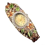 Orologio al quarzo in stile cinese da donna con cinturino in lega da 20 mm