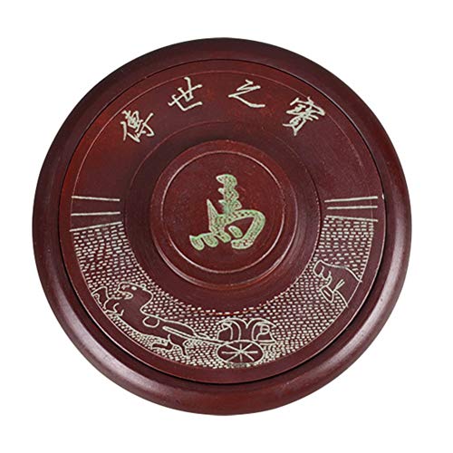 Encre chinoise ronde avec couvercle Housoutil pour calligraphie traditionnelle