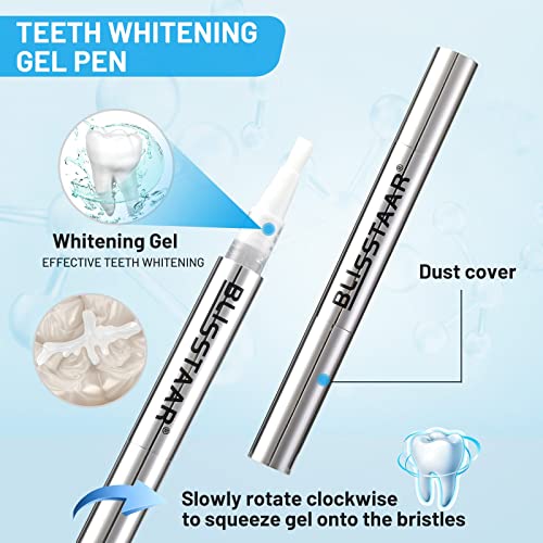 Blisstaar Bleaching Gel für Zähne Teeth Whitening Set