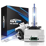 Marsauto D3S HID Bulbs, 66340 42403 42302 35W Xenon Replacement Bulb, D3S 8000K White Blue, Up to 350% Brightness, Pack of 2