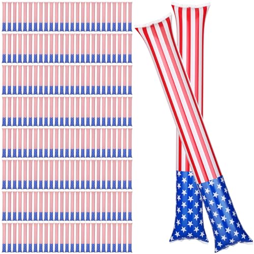 200 Bâtons de drapeau américain pour fête nationale du 4 juillet
