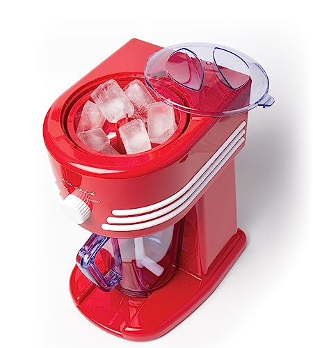 Salco Slush-Ice-Maker Slush-Eis-Maschine, 2 Betriebs-Modi für grobes und feines Eis, Retro-Design,15Watt, inkl. 1-Liter-Krug – Bild 5