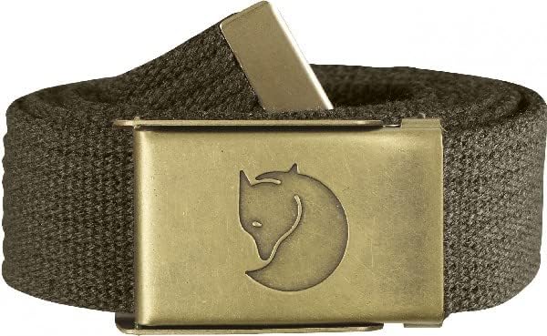 FJÄLLRÄVEN Men's Canvas Brass Belt 4 Cm