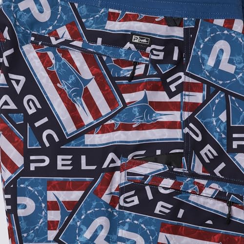 Blue Water Sticker Boardshorts 21"4