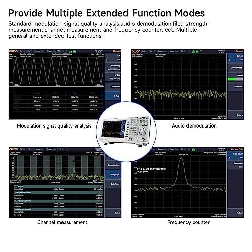Image of OWON XSA805-TG 9-inch LCD Spectrum Analyzer with Tracking Generator, Frequency Range 9 kHz to 500 MHz,high Resolution 1280X800 Pixels with USB Host, USB Device,LAN, Earphone, HDMI Connectivity