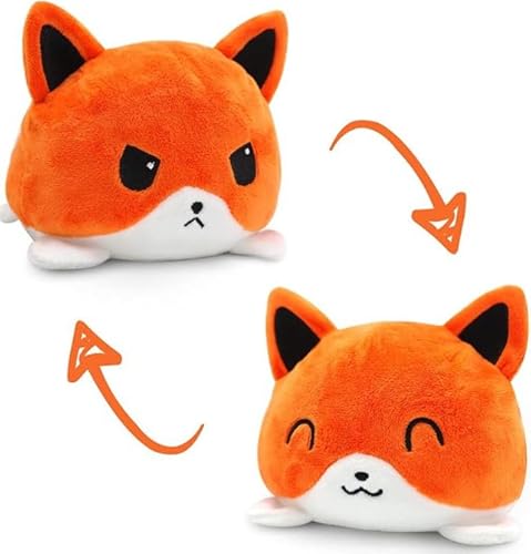 Reversible kawaii Plushies, Kawaii Plush for reversible plushies lovers Cat Plush- fox plush teddy squishmallow Plushies for Kids– Kawaii Gift for Kids, Adults