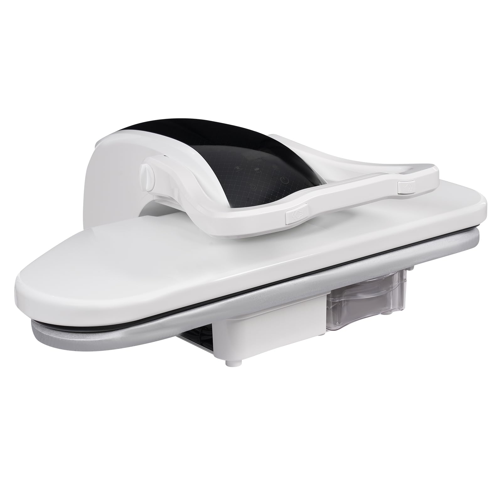26 digital steam press with multiple fabric settings 1764lbs self-locking force 110v 1600w steam iron press with touch screen  ai voice spray bottle  pressing cushion included white
