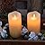 Homemory 6” x 3.25” Outdoor Waterproof Flameless Candles, Flickering Moving Flame LED Candles, Battery Operated Candles with Remote and Timers, Ivory Frosted Plastic, Set of 2