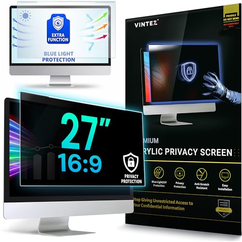Filtre de confidentialite acrylique anti regard pour moniteur iMac 27