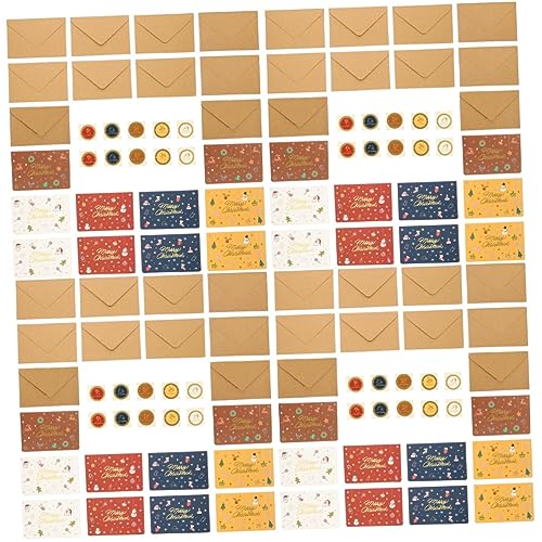 Cartes de de Noël pour messages festifs et bénédictions en papier DOITOOL