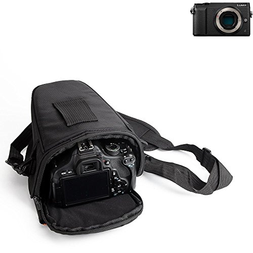 K-S-Trade Housse pour Panasonic Lumix DMC-GX80 Compatible avec Panasonic Lumix DMC-GX80 Sac Appareil Photo Reflex Saccoche Étui Pouchette Gadget Anti-Choc DSLR SLR Caméra Protection Housse Antichoc