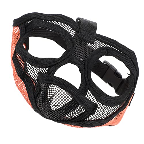 HOLIDYOYO PVC Material Dog Muzzle Short Snout Pet Mask for Dogs Puppies -Barking Cover