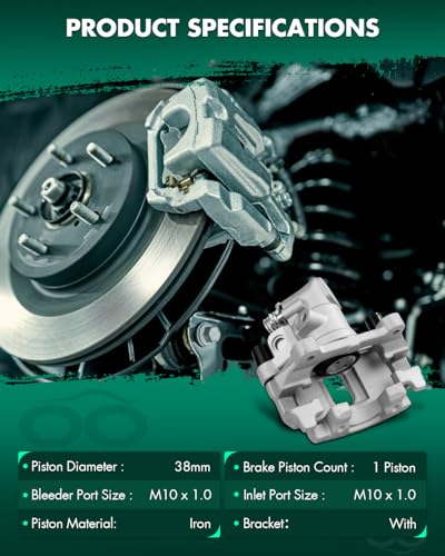 Image of SCITOO 1PC 19B3109 Rear Passenger Side Disc Brake Caliper With Bracket