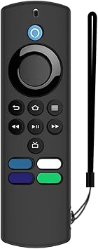 Remote Cover, Dustproof Soft Silicone for Case for Fire TV Stick Lite with Latest Alexa Voice Remote Lite 2nd Generation 2022 Voice Re, Black