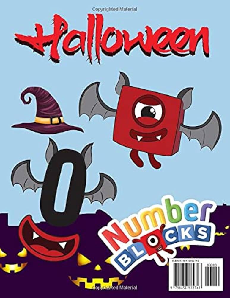 Amazon | Numberblocks Halloween Coloring Book | ErikaPanda