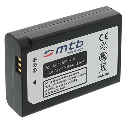 Batterie BP1410 pour Samsung Smart Camera NX30, WB2200F (avec INFOCHIP)