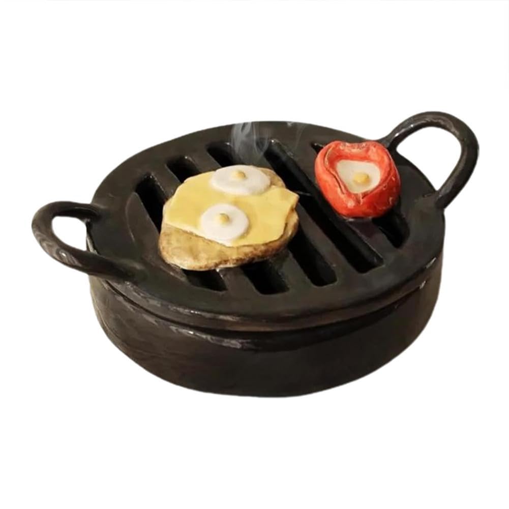 CTRLZS BBQ Incense Tray Incense Holder Incense Burner Home Decorative, for Coil Incense Yoga Meditation Study