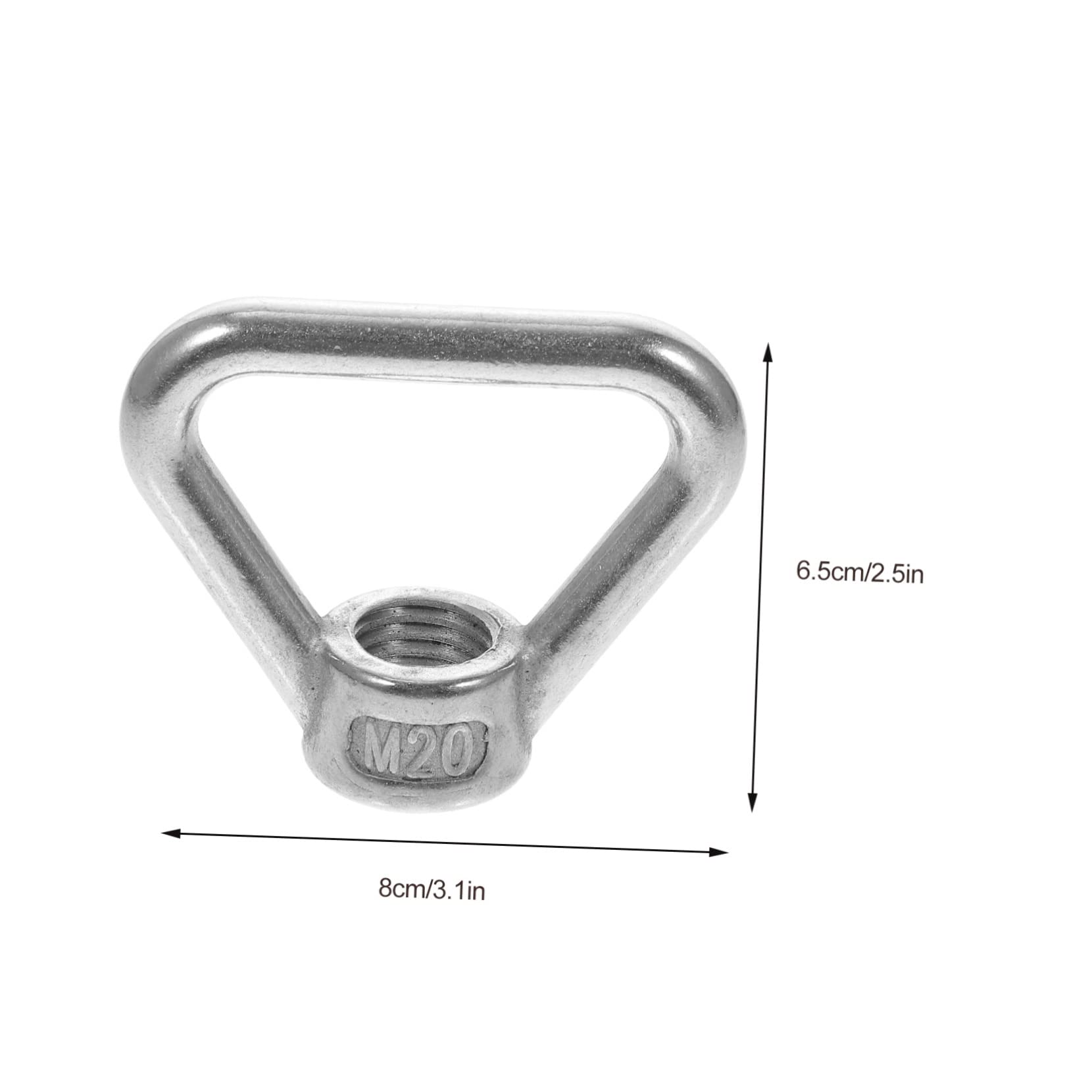 MUCKLILY Triangle Ring Nut Lifting Eye Nut Stainless Steel for Transportation Mounting and Tie Down