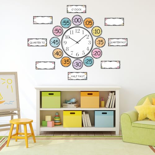 Kit de tablón de anuncios de números para aprender a decir la hora en casa 5