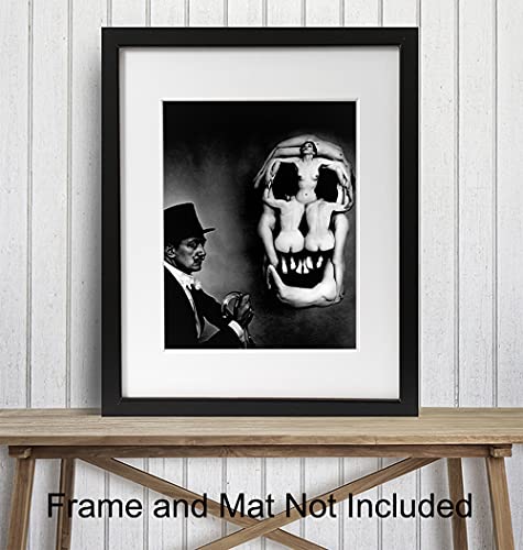 Salvador Dali Wall Art & Decor - Salvador Dali Prints - Surrealism Wall Art - Aesthetic Room Decor - Gallery Wall Art - Museum Poster - Skull Decor Photo - Optical Illusion - Goth Gothic Home Decor #TOP2