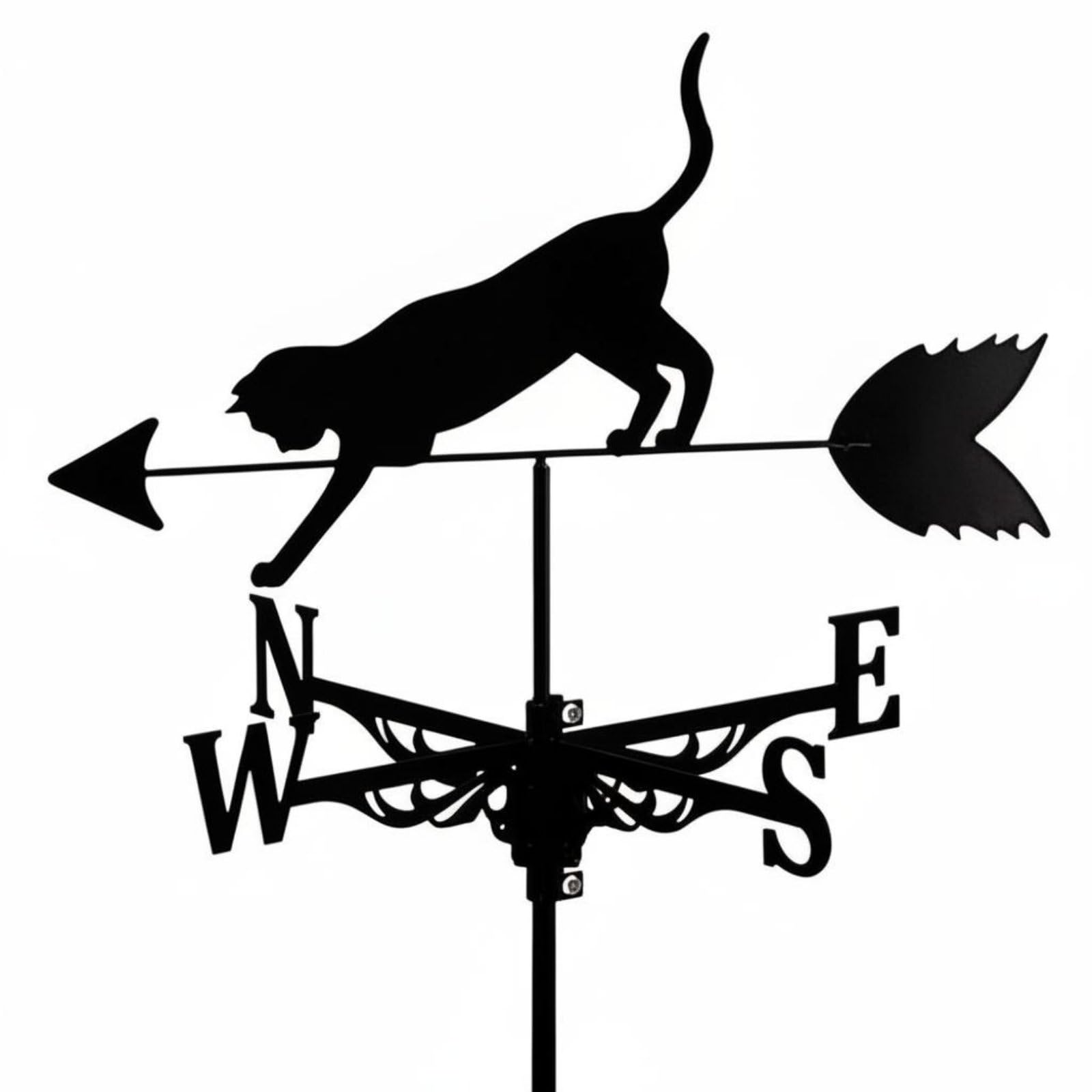 Decorative Cat Weathervane Rust Resistant Metal Wind Vane | Weathervanes-picture-22