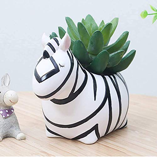 Image of Resin Pots Planter Combo Set of 6 Animals Shape Resin Succulent Pot Succulent Planter Flower Pots Indoor Container for Garden and Office Table (Set of 3 Animals)