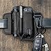 2 Pcs Leather Multitool Sheath - EDC Belt Organizer for Tools, Flashlight, Pen, and Keychain Clip, Durable and Stylish, Great for Work and Daily Use