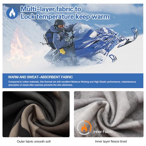 MEETWEE Men's 4/5 Pack Thermal Compression Shirts Long Sleeve Fleece Lined Base Layer Top Winter Workout Gear Undershirt4