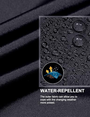 Image of Little Donkey Andy Mens Water-Repellent Windbreaker Packable, Ultra Light Quick-Dry Light Jacket Half Zip Pullover