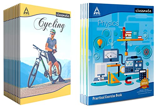 Image of Classmate Long Notebook, Single Line (Pack of 6) Practical Notebook - Physics (Pack of 6)