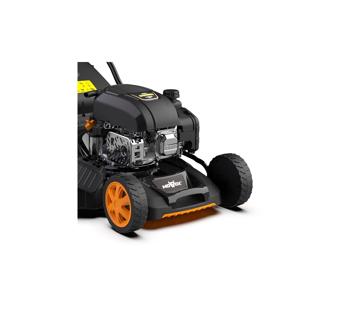 Cortacésped autopropulsado Mowox PM 4665 SEHW – Gasolina, 149 CC, Arranque eléctrico, 46 cm, 60 L, 7 Alturas de Corte, Easy Start, Ideal jardín Mediano