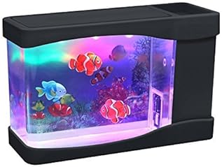 working miniature toy aquarium