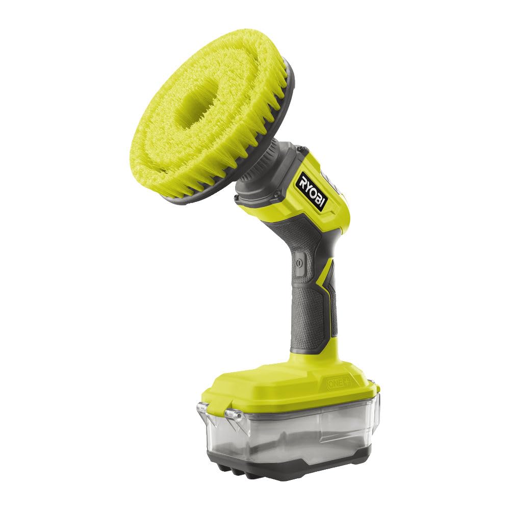 RYOBI - Brosse Rotative 15cm sans Fil 18V One+ R18CPS-0 – Idéal Nettoyage Carrelage, Douche, Extérieur – Moteur Puissant, Étanche IPX7 – Batterie Non Incluse