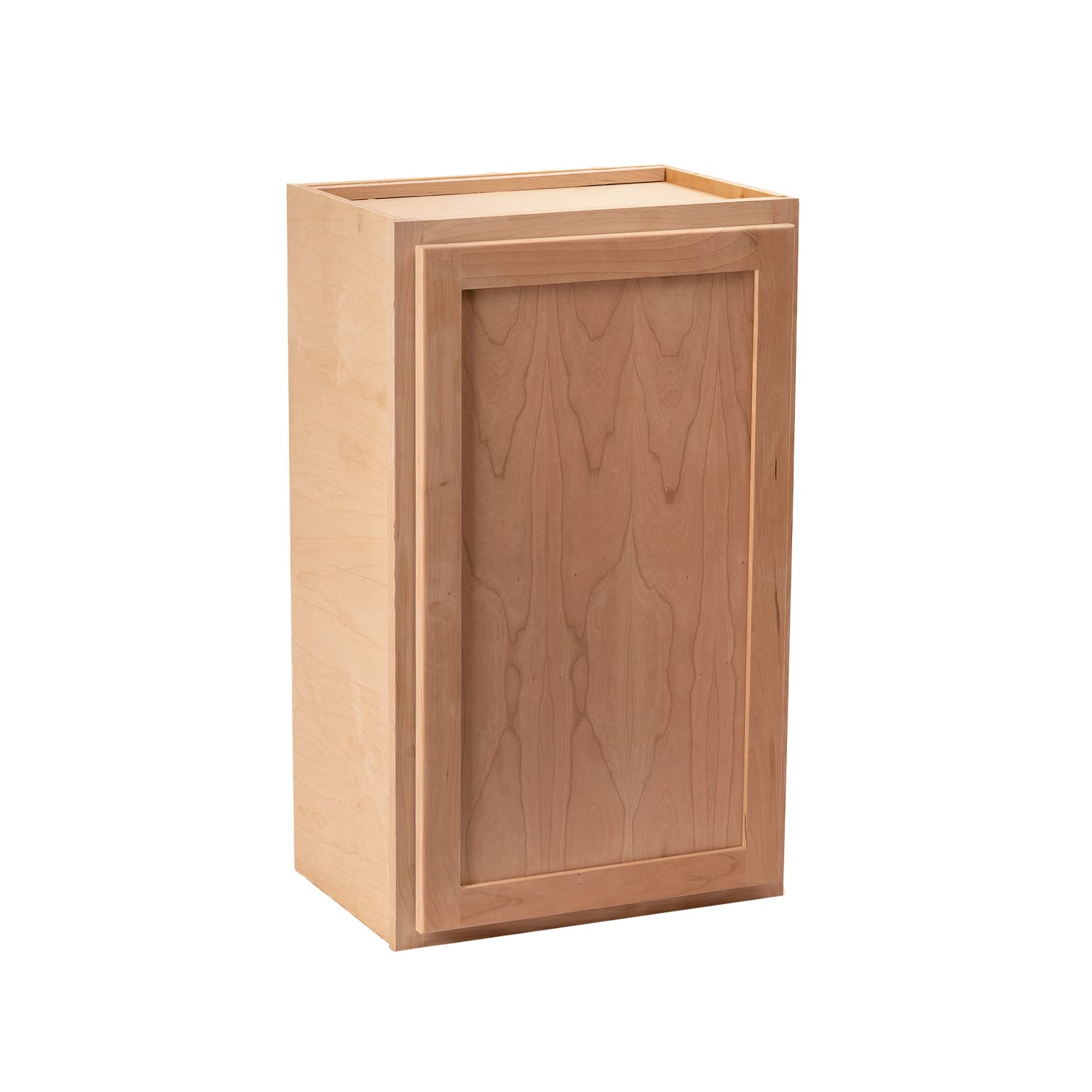 Quicklock RTA (Ready-to-Assemble) Winding River Collection - 30" Tall Wall Kitchen Cabinets | Particle Board | Made in America | Soft Close Hardware (Raw Cherry, 12" D x 12" W x 30" H)