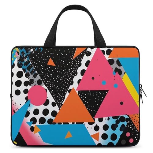 Sac à bandoulière pour ordinateur portable d'inspiration Pop Art aux finitions soignées