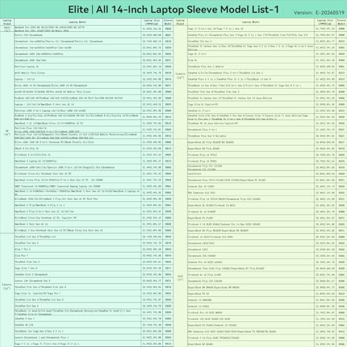 Image of Smatree Elite Laptop Sleeve for 14 inch Apple MacBook Air Early, HP Chromebook, Lenovo Yoga Slim /Chromebook /ThinkPad /IdeaPad, ASUS Zenbook /Vivobook, Samsung, Protective Laptop Case with Pocket(E425)