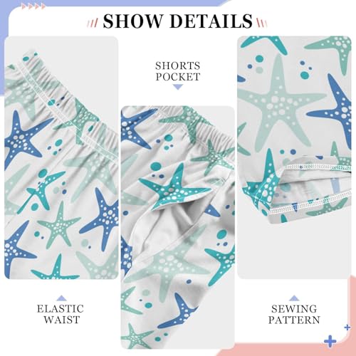 Cute Hand Drawn Marine Boys Pants for Kids Jogger Pants with Pockets S-XL4