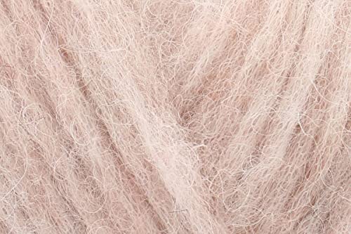 Pelote de laine d'alpaga et mérinos, 4 médium peigné, Aran, gouttes d'air, 51 g, 150 m (33 sable rose)