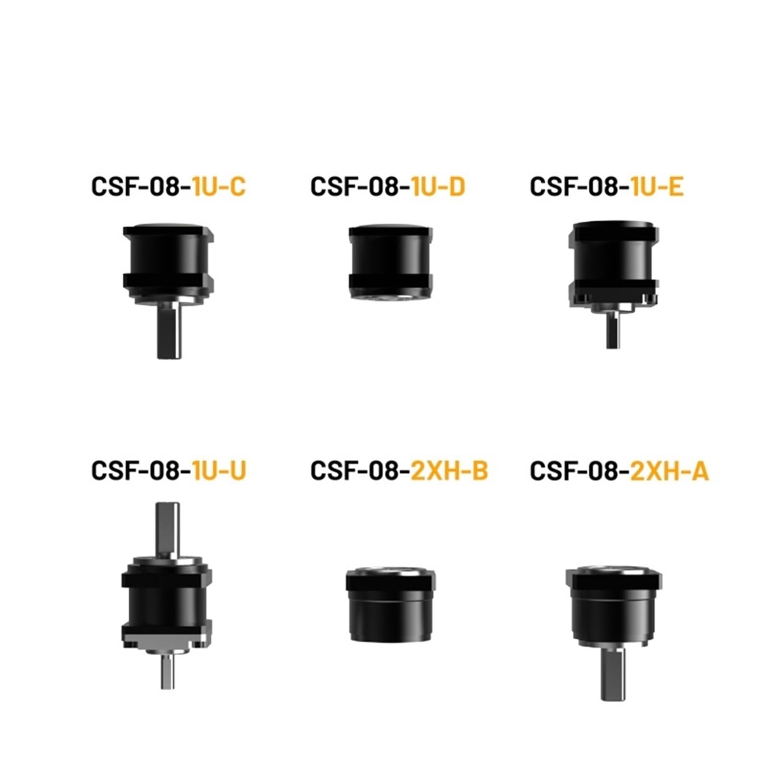 Hochpräzises Miniatur-Robotergelenk mit harmonischem Antrieb Reduzierstück CSF-08-XX-2XH-B Kompaktmotor in 30/50/80/100 (Reduction Ratio 80)