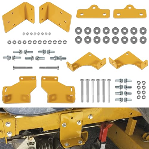 Upgraded 125255 Hydro Transmission Brackets Kit for Hustler Raptor Zero Turn Mower 552564 552565 552566 552567 Thicker Brackets Replacement Service Kit for Hustler Raptor SD SDX 42 48 54 & 60